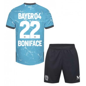Bayer Leverkusen Victor Boniface #22 Tredjeställ Barn 2023-24 Kortärmad (+ Korta byxor)